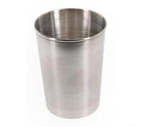 Advokingtap Stainless Steel Beer Cup 320Ml Polished Single Wall For Coffee Shops And Bars Wide Base Silver Stable Design For Cold Drinks Office Or Home Use(320ml)