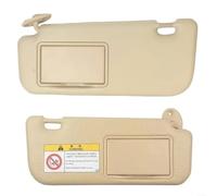 Advokingtap sunvisor with makeup mirror Car Sun Visor Panel With Makeup Mirror For Toyota Corolla E160 E170 2014-2017, Beige Plastic Interior Replacement Part For Daily Commuting And(Gray Right)