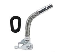 Advokingtap Thickened Carbon Steel Flexible Spout For Jerry Can 11.6" Accordion Nozzle Fits 5 10 20 Litre Metal Containers Fuel Transfer
