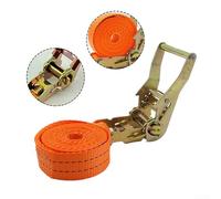 Advokingtap Tie Down Cargo Strap 1Pc 10M Duty Ratchet Belt With Buckle Polyester Orange For Securing Luggage And Garden Tools During Transport(2 Meters)