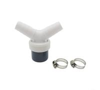 Advokingtap Washing Machine Drain Connector Adapter Three-Way Two-in-One Y-Type Plastic 95X85x45cm White Compatible With Various Models For Laundry Room(Double head)