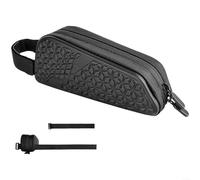 Advokingtap Waterproof Bike Frame Bag 3D Compact Cycling Storage Pouch EVA Polyester Rain Protection Quick-Release Straps For Road Mountain Biking Black(Black)