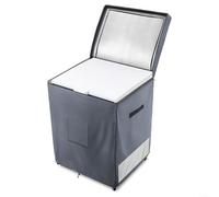 Advokingtap Waterproof Chest Freezer Cover With Air Vents Storage Pocket Double Opening Design For 7.0 Cubic Feet, Enhanced Airflow(C)