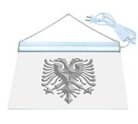 ADVPRO Albanian Eagle Bar Pub Club Logo LED Neon Sign Multi-color 400 x 300mm st4s43-j295-c