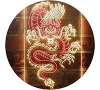 ADVPRO Chinese Dragon Room Display Dual Color LED Neon Sign Red & Yellow 210 x 300mm st6s23-i3225-ry