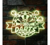 ADVPRO Darts Bar Cafe Pub Game Room RGB Dynamic Glam LED Sign - Cut-to-Edge Shape - Smart 3D Wall Decoration - Multicolor Dynamic Signage st06s86-fnd-i0299-c