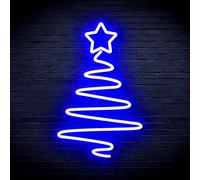 ADVPRO Modern Christmas Tree Flex Silicone LED Neon Sign - Blue - st16s64-fnu0152-b