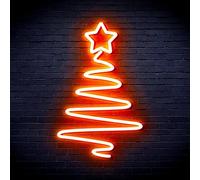 ADVPRO Modern Christmas Tree Flex Silicone LED Neon Sign - Orange - st16s32-fnu0152-o