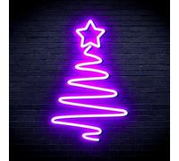 ADVPRO Modern Christmas Tree Flex Silicone LED Neon Sign - Purple - st16s32-fnu0152-p