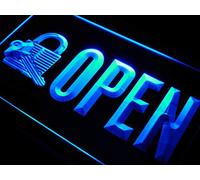 ADVPRO OPEN Locksmith Key Cutting Shop LED Sign Neon Light Sign Display j848-b(c)