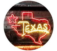 ADVPRO Texas Lone Star Dual Color LED Neon Sign Red & Yellow 400 x 300mm st6s43-i3114-ry