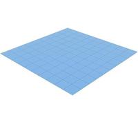 Adwits 100 pieces 10x10x1mm thermally conductive silicone pads, soft cooling pad for GPU LED PSU TV DDR module IC chipset -Blue