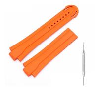 Adwoa Convex Interface Rubber Silicone Watch Band Strap Replacement for Oris - 24 * 12mm Oris Watch Band Stainless Steel Folding Clasp