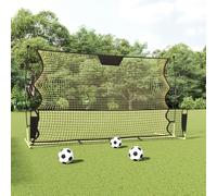 ADWOA Football Rebounder Net Black and Yellow 183x85x120 cm Polyester,Football Rebounder Net Range,Multi-Sport Ball Skills Training