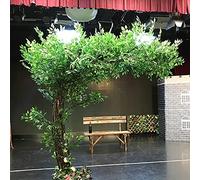 AdwOa Large Artificial Banyan Tree - 2x1.8m/6.6x5.9ft Green Simulation Plant for Interior Decoration in Living Room, Wedding, Hotel, Shopping Mall