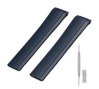 Adwoa Silicone Rubber Watch Band Strap Replacement for Patek Aquanaut Philippe - 21mm Watch Band Compatible with PP 5164A 5167A -Blue