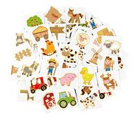 ADXCO 144 Pieces Farm Party Tattoos Gold Glitter Farm Barnyard Tattoos Farm Animal Temporary Tattoos for Kids Farm Birthday Party Favors Supplies, 24 Designs