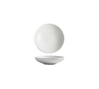 ADYHBFGT Kitchen Plates 8-inch White Ceramic Salad Bowl Home Large Kitchen Tableware, Suitable for Serving Plates Restaurants and Cafes Restaurant Plates(8 in)