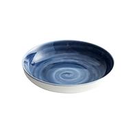 ADYHBFGT Kitchen Plates Serving Plate Chinese Round Ceramic Dinner Plates 10.2" Porcelain Dinner Plate Restaurant Large Plate Deep Dish Restaurant Plates(B)