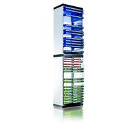 ADZ Game Storage Tower - Stores 36 Games or Blu-Ray Disks - Game Holder Rack for PS4, PS5, Xbox One, Xbox Series X/S Games and Blu-Ray Discs (White)