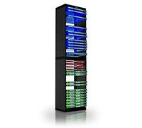 ADZ Game Storage Tower - Stores 36 Games or Blu-Ray Disks - Game Holder Rack for PS4, PS5, Xbox One, Xbox Series X/S Games and Blu-Ray Discs (Black)