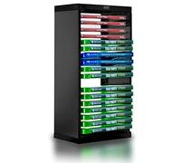ADZ Universal Game Storage Tower - Stores 18 Game or Blu-Ray Disks - Game Holder Rack for PS4, PS5, Xbox One, Xbox Series X/S, Nintendo Switch Games and Blu-Ray Disks, Black (ADZP4-007)