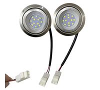 ADZJOY 2pcs 1.5-2w Led Cooker Range Hood Bulb Light 12V 24V 110V 220V With SM EL YL Connector 2.36-2.56in Hole Closet Light 20W Halogen Equivalent (Color : Warm white, Size : YL CONNECTOR_220V)