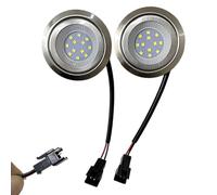 ADZJOY 2pcs 1.5-2w Led Cooker Range Hood Bulb Light 12V 24V 110V 220V With SM EL YL Connector 2.36-2.56in Hole Closet Light 20W Halogen Equivalent (Color : Warm white, Size : SM CONNECTOR_220V)