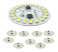 ADZJOY 5/10pcs 220V High Voltage Led Light Board 2835 Bulb Linear Light Board, 3-15W Driver Free Led Light Board Light Source(Positive White,10PCS_15W(44MM))