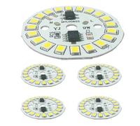 ADZJOY 5/10pcs 220V High Voltage Led Light Board 2835 Bulb Linear Light Board, 3-15W Driver Free Led Light Board Light Source(Positive White,5PCS_15W(44MM))