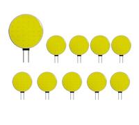 ADZJOY 5/10PCS G4 COB LED Lamp Chip Type Horizontal Insert Light Ultra Bright Cabinet Light 3W 5W DC12V Replace Halogen Bulb(White,10PCS 3W 18 beads)