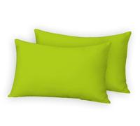 AE Linen® Elegant Luxury Comfort 2 Pack Pillow Cases | Premium Hotel Quality Softest Pillow Case | Easy Care | Smooth Weave | Wrinkle and Strain Resistant Cooling Pillow Case (48 x 74 cm/Lime Green)