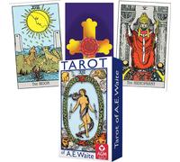 Ae Waite Tarot Standard Deck Cards Blue Edition Rosy Cross Agm 1067012555