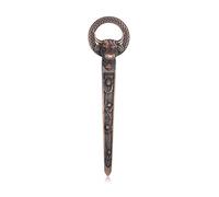 AE Williams Scottish Highland Cow Celtic Circle Thistle Chocolate Bronze Pewter Kilt Pin, Small