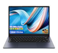 AE86 14.1" Laptop with 2K Screen, 16GB RAM, 512GB SSD, Core Processor, BT5.0 Wi-Fi 5, USB A, Type-C, HDMl, Ultra-Thin and Light Notebook for Business Students