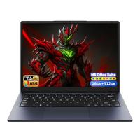 AE86 14.1" Laptop with 2K Screen, 16GB RAM, 512GB SSD, Core Processor, BT5.0 Wi-Fi 5, USB A, Type-C, HDMl, Ultra-Thin and Light Notebook for Business Students