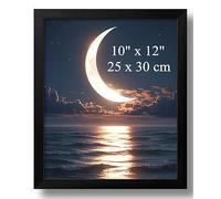 Aeadar Wooden Solid Wood Photo Frame, Black Wooden Photo Frame with Plexiglass, 10 x 12 Inch Pictures, Photos, Oil Painting & Canvas, Art Deco Style (1 Pack)