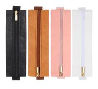 Aeaocvo 4 PCS Elastic Notebook Pen Pouch, Adjustable Pen Pouch for Notebook with Elastic Strap for Makeup Journal Notebooks Planners Binders Books