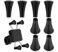 Aeaocvo 8 Pack Rubber Cap Silicone Tips Replacement Parts Piece, Black Silicone Caps Compatible with RAM X-Grip Mount Stand Phone Holder, Universal Clamp Arm Base Bracket