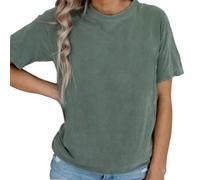 AEARGIV Women Maternity Shirt Comfort Colors Breastfeeding Nursing Friendly Zip Tshirt Mama's Boobery Always On Tap Tops, Green 1, M