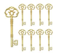 AebDerp 20PCS Vintage Skeleton Key Steampunk Decor Metal Antique Charms Decoration for DIY Jewelry Making, Christmas Ornaments, Rustic Wedding Favors and Home Craft Projects (Gold)