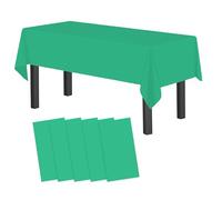 AebDerp 5pcs 137x274cm Disposable Plastic Tablecloth Party Supplies-Green