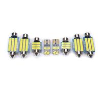 Aebnuoy 10Pcs Interior Map Dome Trunk Car Ceiling Light Kit Accessories For Toyota Raize 2019-2023 Number Plate Bulb Decorative Items(White)