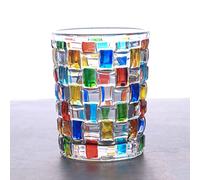Aebor Colorful Drinking Glasses, Hand Painted Colored Water Glasses, Multicolor Water Glasse,Whiskey Wineglass Glasses,Tumbler Glasses (Weave)