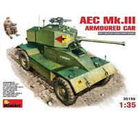 Aec Mk 3 Armoured Car 1:35 Plastic Model Kit Miniart