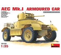 Aec Mk1 Armoured Car 1:35 Plastic Model Kit Miniart
