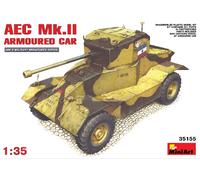 Aec Mk2 Armoured Car 1:35 Plastic Model Kit Miniart