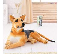 AECHII 30-90cm giant plush dog toy stuffed animal German shepherd dog plush toy a for boys and children 75cm lying