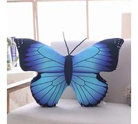AECHII 40-50cm Beautiful Butterfly Plush Pillow Toy Stuffed Animals Butterfly Plush Kids Toys Cushion Home Decoration Christmas Girl 40cm Blue