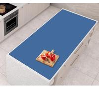 AECHY Extra Large Silicone Mat 120x60x0.2cm, Versatile Silicone Sheet Odorless Heat Resistant Mat Waterproof Silicone Mats for Kitchen Counter Protector, Nonstick Craft Mat Largest Mat, Blue